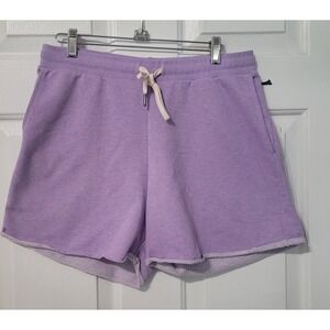 MOHNTON Made Lavender Sweat Shorts Women's Medium Relaxed Lounge USA NWT